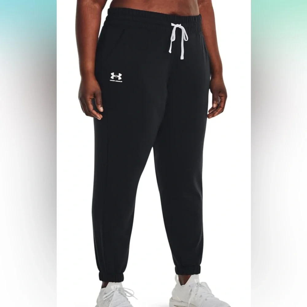 Under Armour Women's Rival Terry Joggers Black New With Tags Size Small